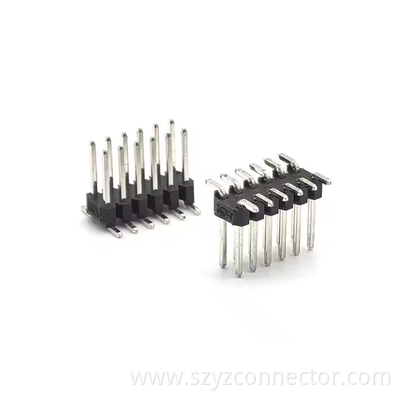 2.2mm Pitch Pin Header Vehicle Connector Dual Row SMT SQ0.64 H2.5mm 26P PA9T (4)